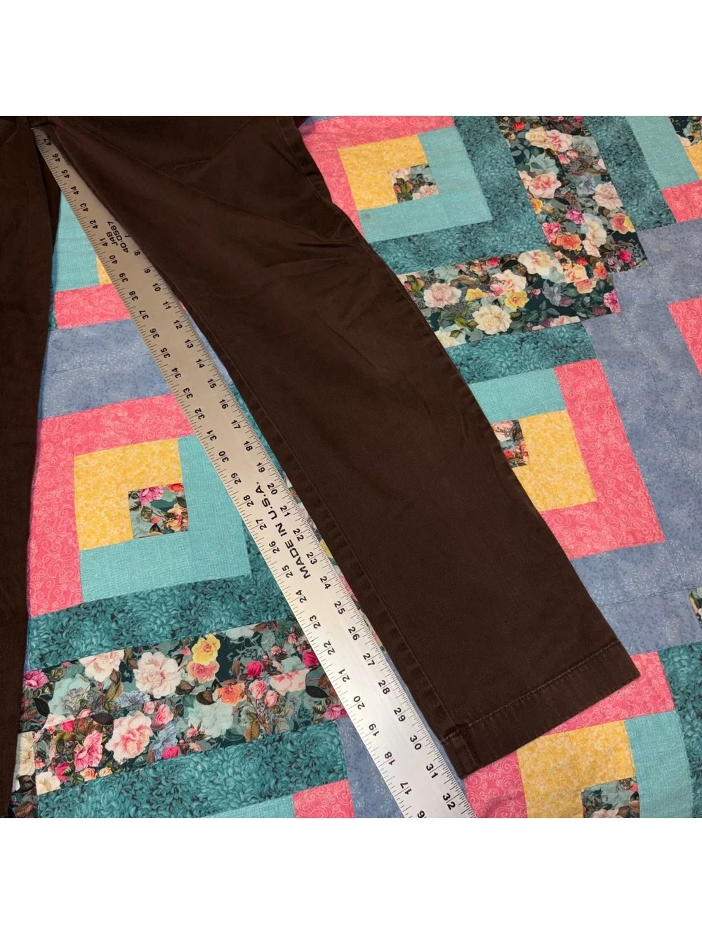 J.Crew $98 Men’s W33 L32 Brown Stretch Straight Cotton Blend Pants Work/Casual